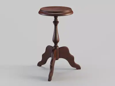 Wooden Flower Stand PBR Low-poly 3D model