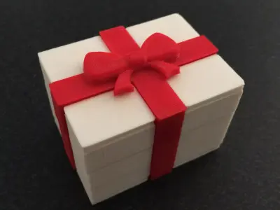 Giftwrapped Ring Box 3D print model