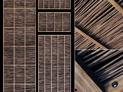 Ceiling thin branch crooked n1 3D model