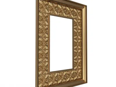 Classic Frame and Mirror 085 Low-poly 3D model
