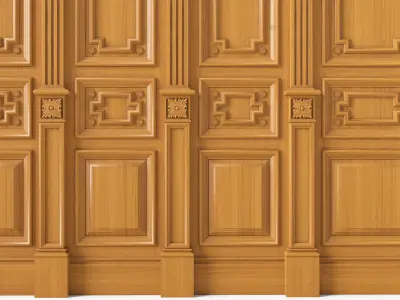 Wooden panel 03 03 3D model