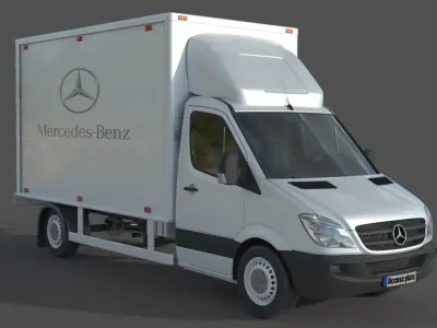 Mercedes Benz Sprinter 316 CDI Bakgavellyft 3D model