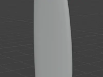 2025 Short board Surfboard Triple fin five foot eleven 5 11 3D model