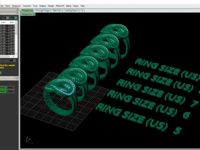 Twisted Elegance Ring Free 3D print model