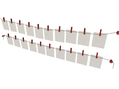 Photo Wall 02 Low-poly 3D model