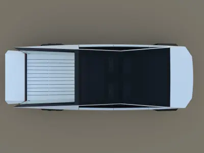 Tesla Cybertruck White 3D model