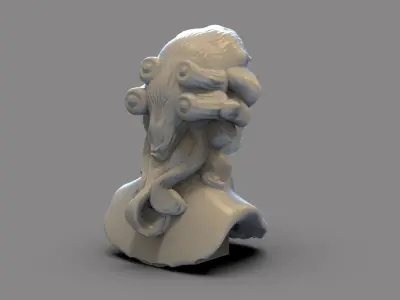 Mozart Bust 3D print model