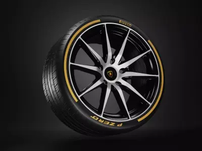 Car star disk from the wheel 3D model