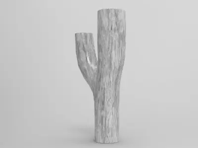 Wondy Vase Low-poly 3D model