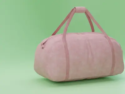 Bag sports pink 3D model