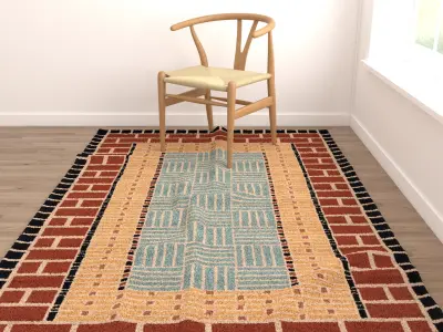 Rugs No 742 Low-poly 3D model