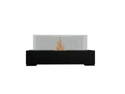 Modern Tabletop Bioethanol Fireplace Realistic 3D Model 3D model