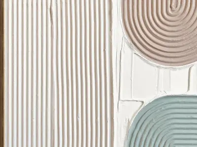 Plaster Two Photo Frame 479 Low-poly 3D model