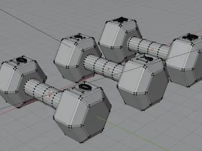 Dumbbells Pack 1  3D model