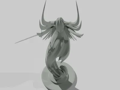 Angel with Sword 3D model