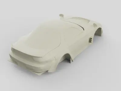 rx7 car auto garage tuning  3D model