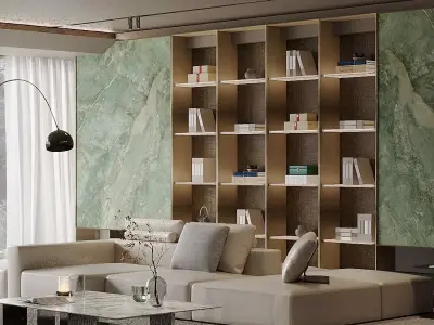 Light luxury living room 3D model