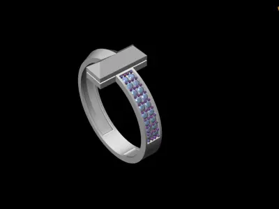 Tiffany T Ring 3D print model