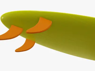 Surfboard 01 3D model