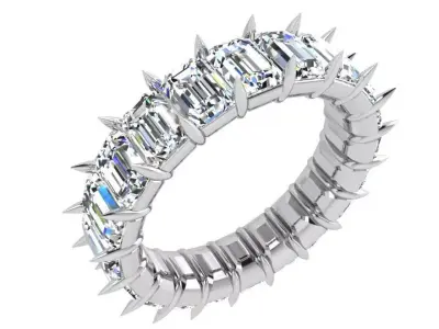 Emerald Eternity Ring 3779 3D print model