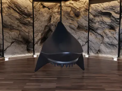 Shark Creature Figure Fan Art Toy 3D print model