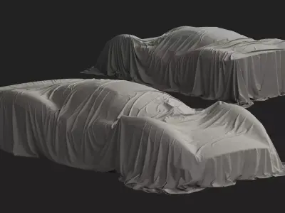 Sportcar Cover 09 3D model