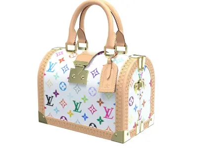 Louis Vuitton Speedy Trunk Bag Monogram Low-poly 3D model