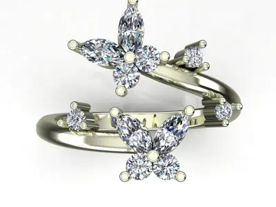 Diamond Ring 3D print model 44