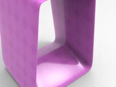 Oblo Stool Low-poly 3D model