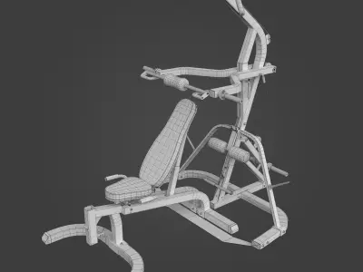 WORKBENCH LEVERGYM-Exercise Equipment-02 Low-poly 3D model