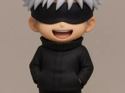 Satoru gojo chibi jujutsu kaisen 3D print model