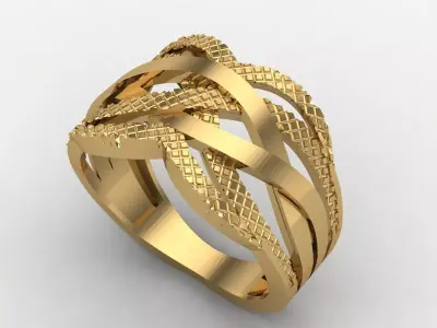 Women Plain Ring STL Models Womens Ring 3dmodels 3D print model 3D print model 58
