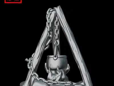 Bonfire 3D print model