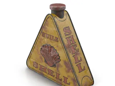 Vintage canister Low-poly 3D model