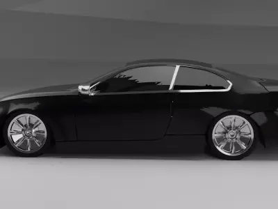 Car Luxury Coupe high poly 3D model