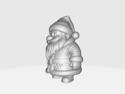 Adorable Santa Claus Festive Christmas Decoration 3D print model