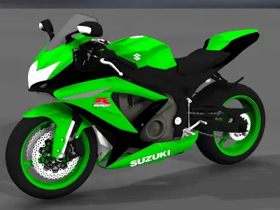 SUZUKI SPORT BIKE 3D model