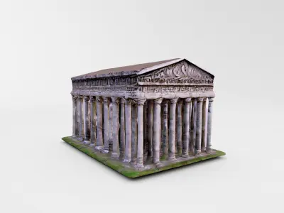 Digital Reconstruction of an Ancient Greek Temple 3D model