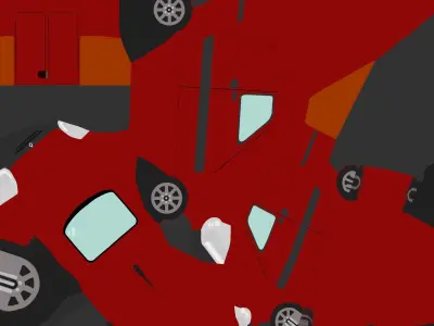 Low poly Renault Kangoo Comfort Low-poly 3D model