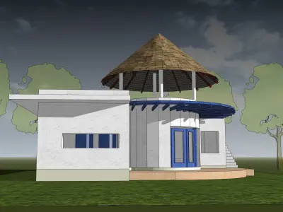 Resort house -02 3D model