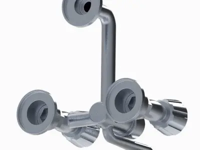 Classic Shower Tap 3D print model