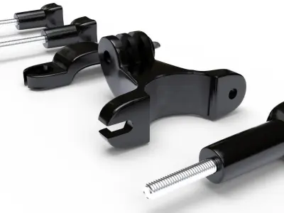 Bike handle mount 3D model