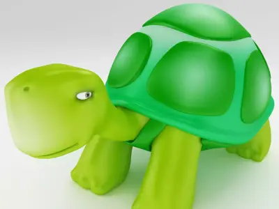 Tortoise cartoon 3d model 3D model