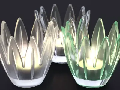 TULIP CANDELITE HOLDER 2010 3D model