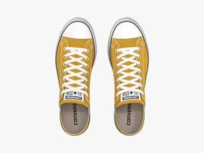 Chuck Taylor All Star Lift Platform Low Top Yellow 3D model