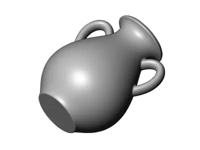 Simple Greek vintage urn and vase 3D print model