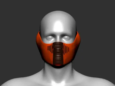 helmet high poly sculpt 3d printable  3D model 14