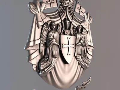 Templar emblem 3D print model