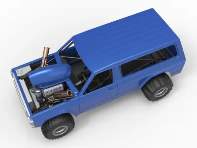 Uphill Sand Racing Dragster Version 4 Scale 1 to 25 3D print model