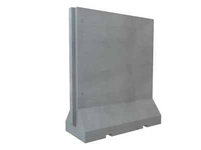 Concrete Barrier-2 3D model